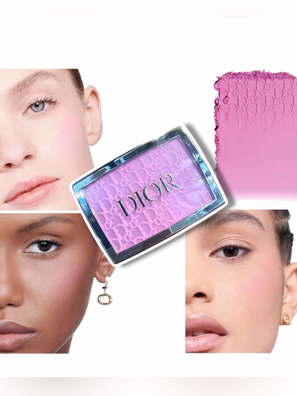 Iconic Dior #001 PINK Lilac Rosy Glow Powder Blush NEW